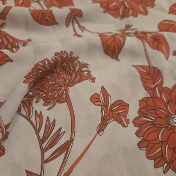 Cabi Womens Shirt Size Medium Peplum Floral Print Spaghetti Strappy Feminine - Picture 2 of 6